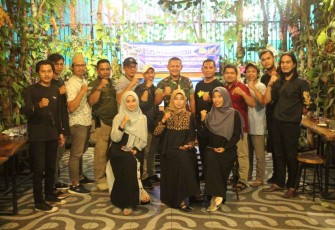Dandim 1001/HSU-BLG Letkol Inf Dhuwi Hendradjaja silaturahmi bersama wartawan Kabupaten Balangan 