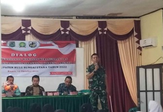 Pendidikan Wasbang Pelajar SMAN 1 Amuntai Utara. Kamis (13/10)