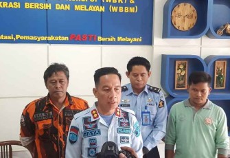 Fogging area blok hunian Lapas Cilegon 