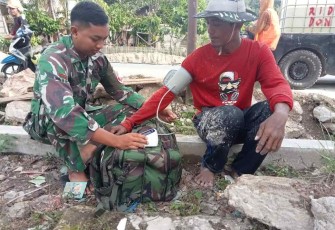 Pengobatan gratis Satgas TMMD Kodim Pessel