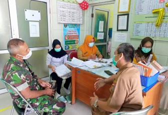 Komsos bersama perangkat desa binaan