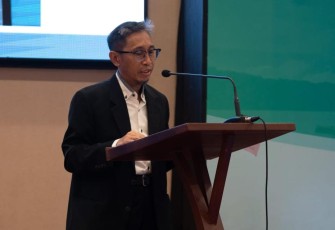 Luhur Pradjarto saat memberikan pemaparan APEC Workshop 2022 di Jakarta 