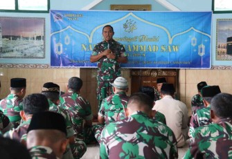 Maulid Nabi Muhammad SAW 1444 H di Kodim 0805/Ngawi