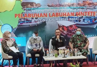 FDG Alur Pelayaran Masuk Pelabuhan Sintete Kabupaten Sambas 