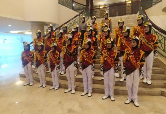 Polisi Cilik Polres Batu dalam lomba Pocil di Ditlantas Polda Jatim Surabaya 