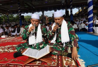 Lantunan ayat suci Al-Quran prajurit petarung teritorial Korem 023/KS