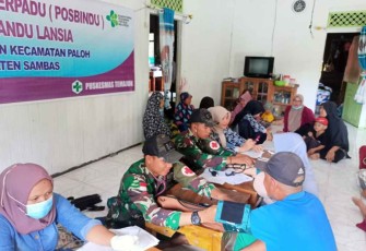 Posbindu Lansia di perbatasan 