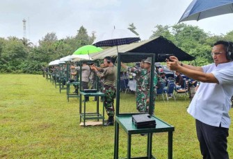 Latihan menembak bersama forkopimda Sabang