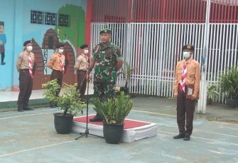 Upacara Bendera di Lapas kelas IIA khusus anak