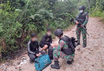 Amankan pelintas batas ilegal di perbatasan 