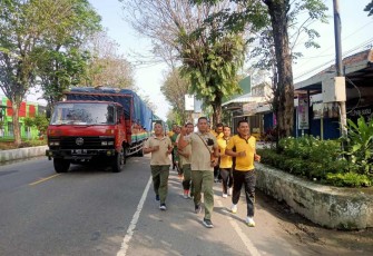 Olahraga bersama instansi terkait di wilayah 