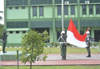 Upacara bendera di Kodim 0906/Kkr