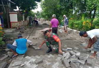 Paving block jalan desa wilayah binaan