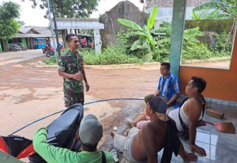 Pos Kamling menjadi sarana komsos Serda Sutarto
