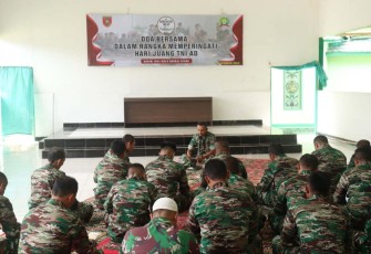 Prajurit Kodim 1001/HSU-BLG Doa Bersama 