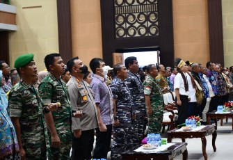 Kapolres Sorong Kota AKBP Johannes Kindangen saat menghadiri ramah tamah bersama PJ Gubernur Papua Barat Daya 