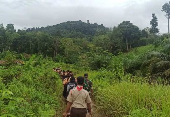Jelajahi alam terbuka bersama Pramuka di Perbatasan 