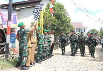 Pelepasan etape  ke 4 Peleton Yudha Wastu Pramuka Jaya