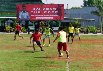 Turnamen mini soccer warga binaan Lapas Cilegon 