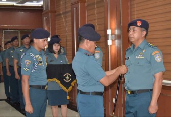 Pangkolinlamil Laksda TNI Agus Hariadi saat Sertijab Kadiskes Kolinlamil di Jakarta, Rabu (21/12)