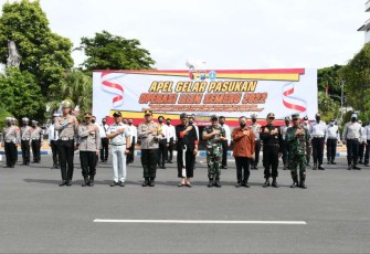 Apel Pasukan Operasi Lilin Semeru 2022 Wilayah Kodim 0802/Ponorogo 