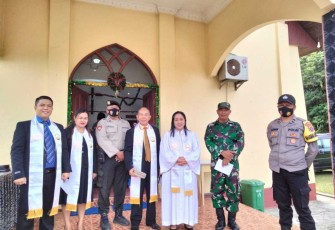 Pengamanan ibadah Natal di wilayah binaan