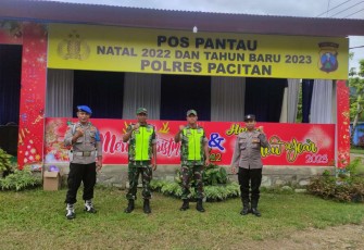 Pengamanan Nataru Kodim 0801/Pacitan 