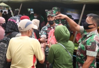 Pasar Murah dan Gebyar Vaksinasi Digelar Kodim 1008/Tabalong 