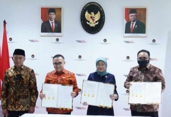 Penandatanganan SKB 3 Menteri mengenai Hari Libur Nasional dan Cuti Bersama 2023, Jakarta, Selasa (11/10)