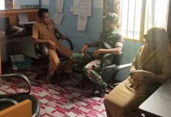 Komsos bersama aparat desa wilayah binaan