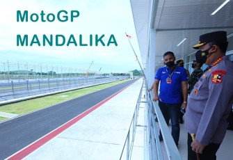 Kapolri Jenderal Listyo Sigit Prabowo saat cek sirkuit balap MotoGP Mandalika di Lombok