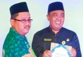 Asisten 1 Pemkab Bintan saat Hadiri Pembukaan PD-PKPNU Angkatan l 