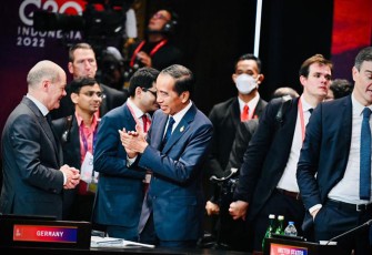Presiden Joko Widodo pada acara Partnership for Global Infrastructure and Investment (PGII) yang digelar di Hotel The Apurva Kempinski, Kabupaten Badung, Provinsi Bali, pada Selasa, 15 November 2022. Foto: Laily Rachev - Biro Pers Sekretariat Presiden