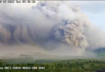 Pasca erupsi gunung semeru