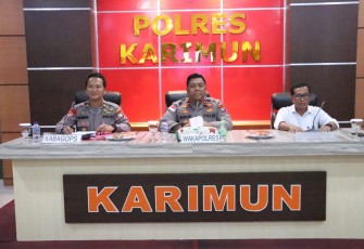 olres Karimun saat Gelar Lat Pra Ops Lilin Seligi 2022