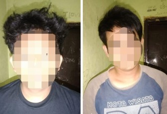 Dua Terduga Pelaku saat Diamankan 