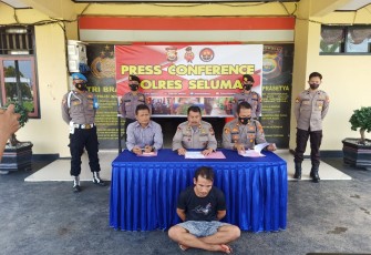 Press conference Polres Seluma Polda Bengkulu kemarin (Kamis, 11/08/22) 