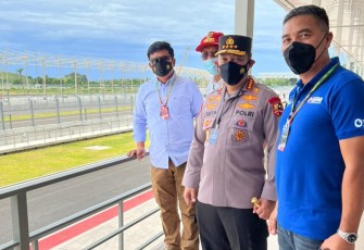 Kapolri Jenderal Listyo Sigit Prabowo saat cek sirkuit MotoGP Mandalika