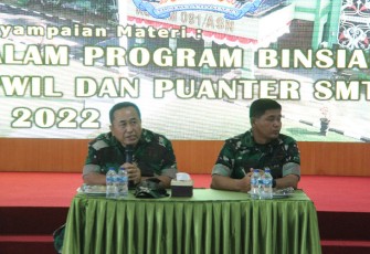 Kodim 0906/Kutai Kartanegara saat Gelar Binsiap Apwil dan Puanter