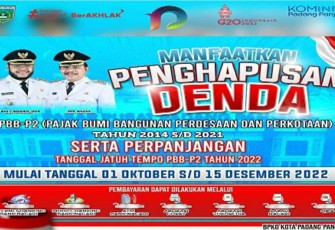 Pemko Padang Panjang mengulirkan program penghapusan sanksi administrasi Pajak Bumi Bangunan Pedesaan dan Perkotaan.