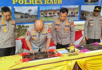 Kapolda Bengkulu saat Resmikan Rumah Dinas