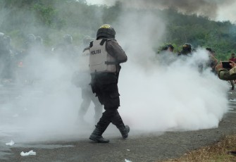 Latihan Sispamkota di Balangan