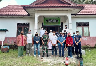 Partisipasi Babinsa Koramil Bukit Batu Dalam Peragaan Fire Safety Cegah Dini Kebakaran 
