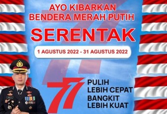 Kapolres Aceh Timur Serukan Pengibaran Bendera Merah Putih
