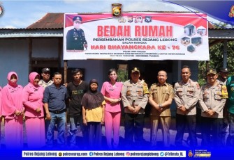 Polres Rejang Lebong Gelar Bedah Rumah