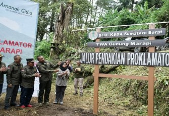 Kawasan hutan konservasi resmi miliki jalur pendakian dengan nama baru, Yakni "Jalur Proklamator."