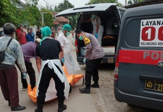 Jenazah saat dievakuasi 