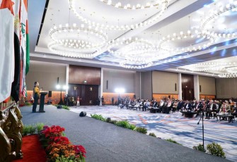 Bamsoet saat membacakan Deklarasi Bandung, di Bandung, Rabu (26/10/22).