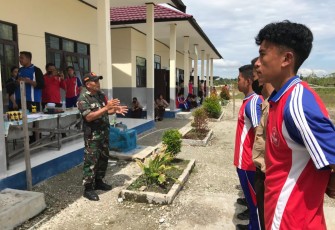 Koramil Sepang saat Seleksi Paskibra Tingkat SLTA Kecamatan Mihing Raya 