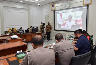 Presiden RI Beri Arahan ke Forkopimda secara virtual